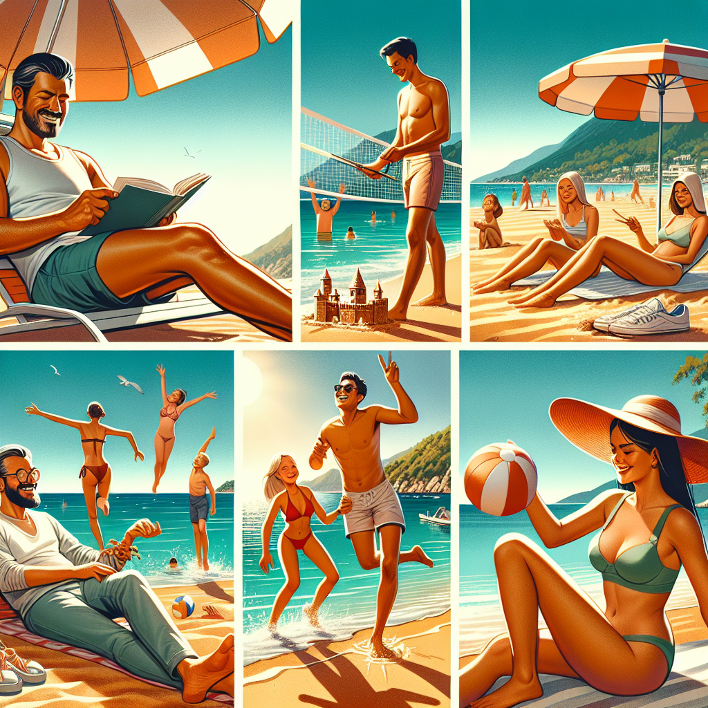 Antalya Plajlarında Güneşlenme Antalya