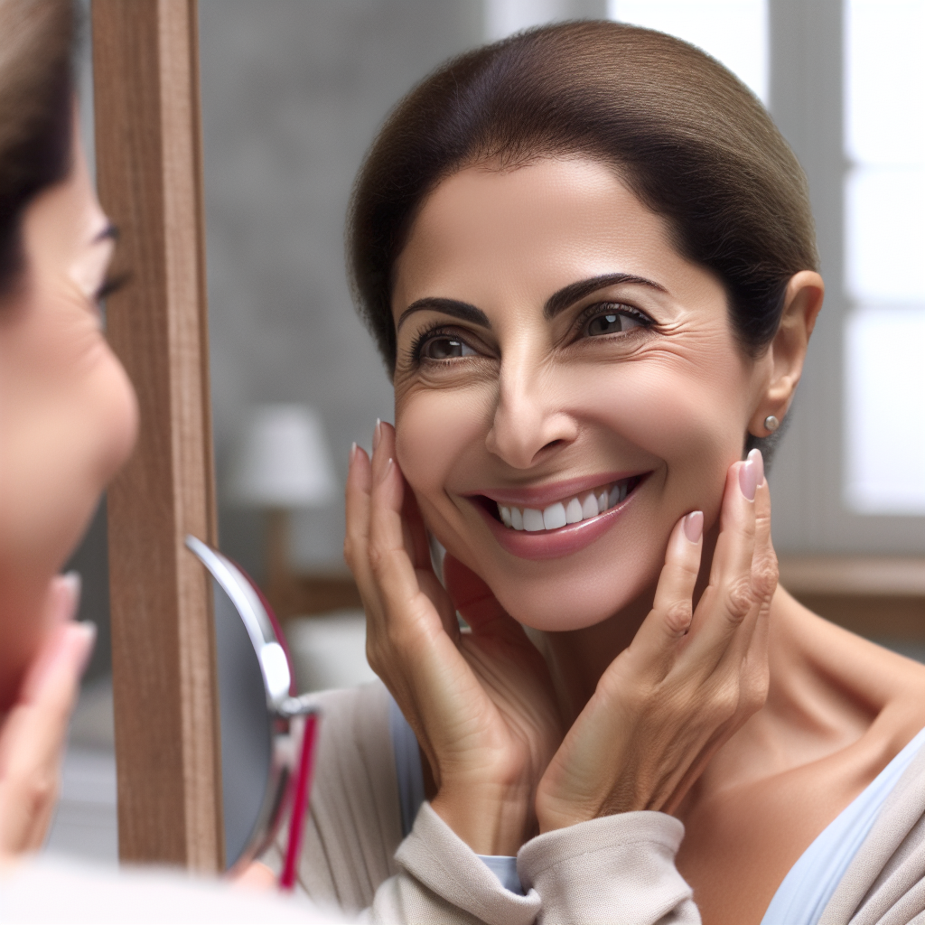 An image showing patient satisfaction after Face Lift