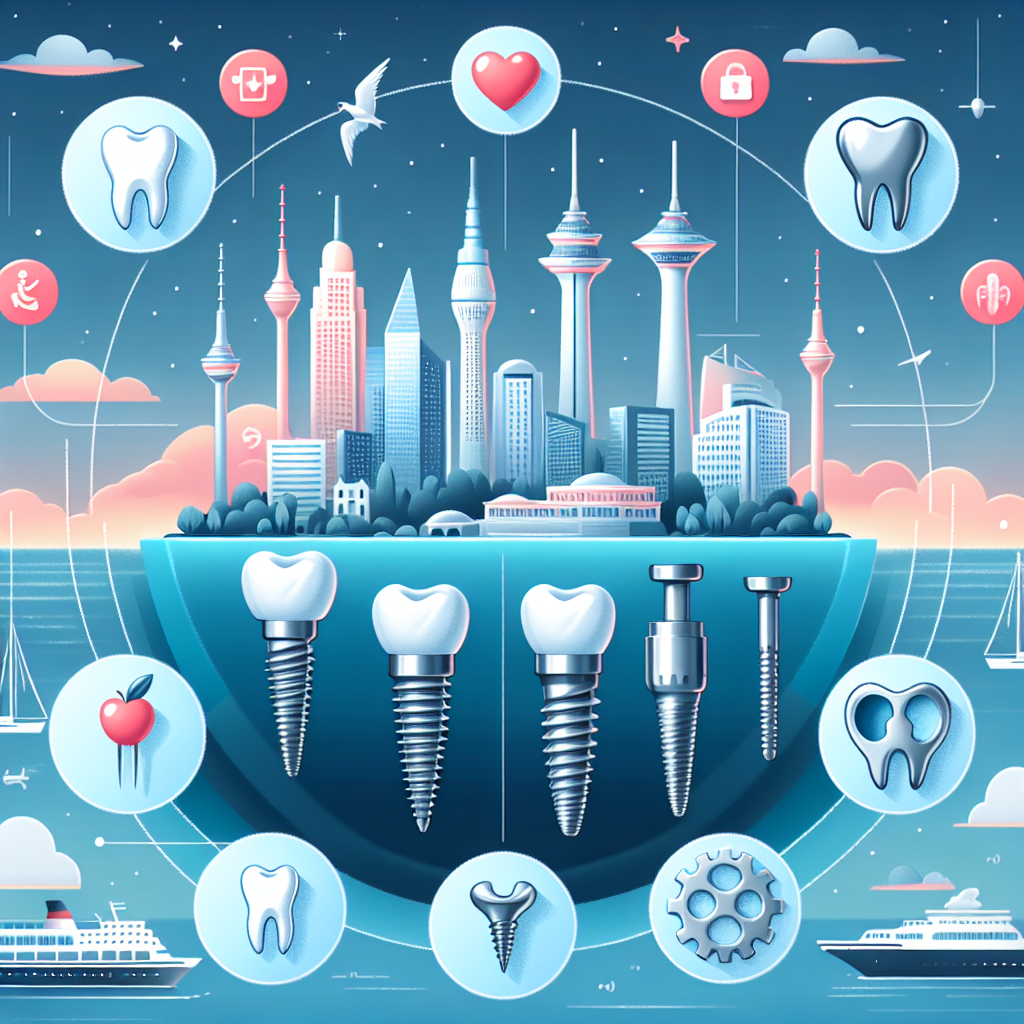 İstanbul dişçi implant seçenekleri infografiği
