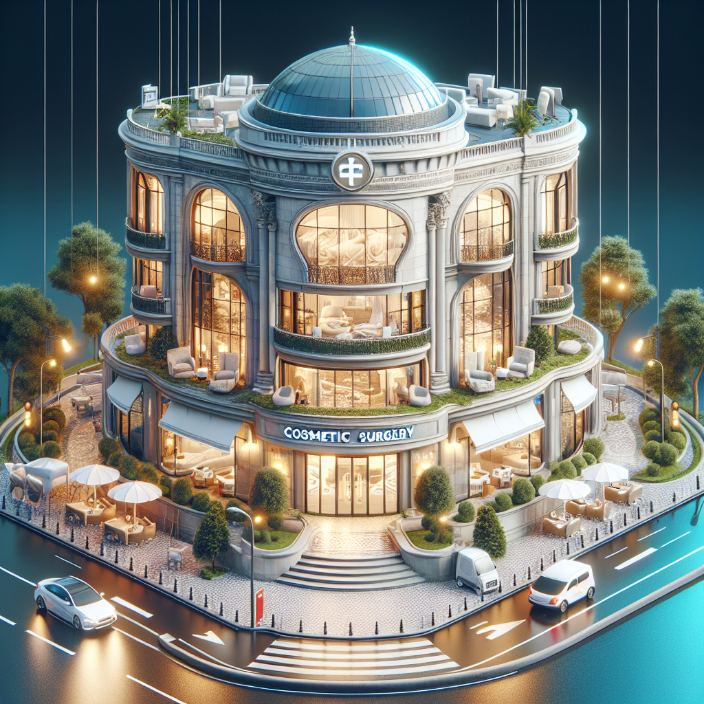 İstanbul’daki modern estetik cerrahi kliniği dış görünümü