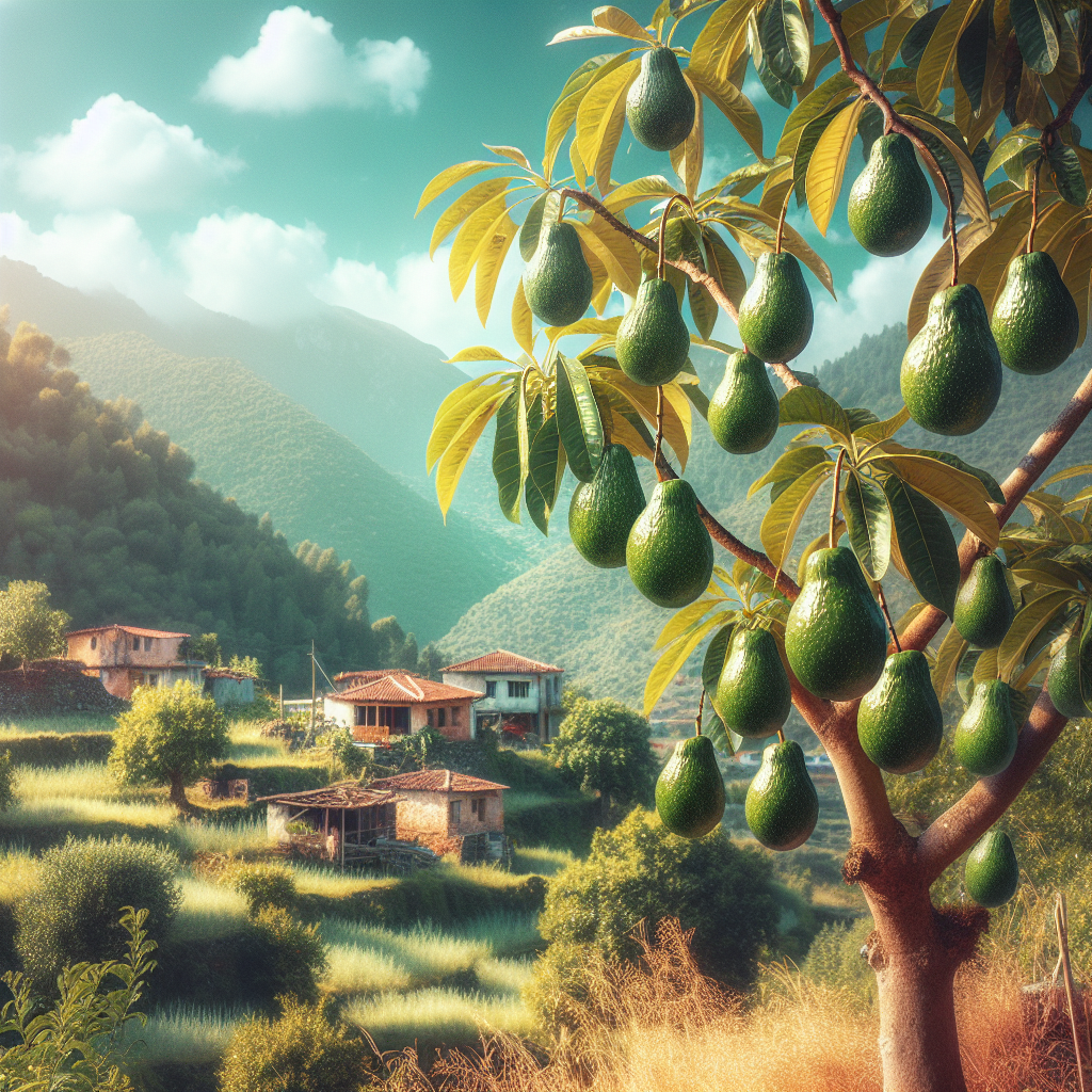 Avokado ağaçlarında Alanya