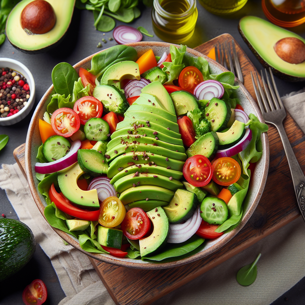 Alanya avokado kalp dostu ile yapılan sağlıklı salata