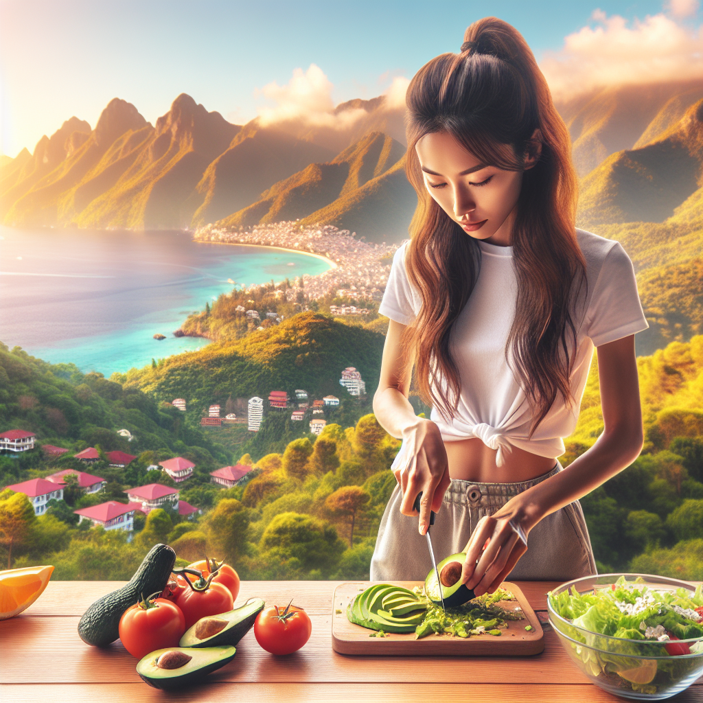 Alanya avokado ile yapılan sağlıklı salata