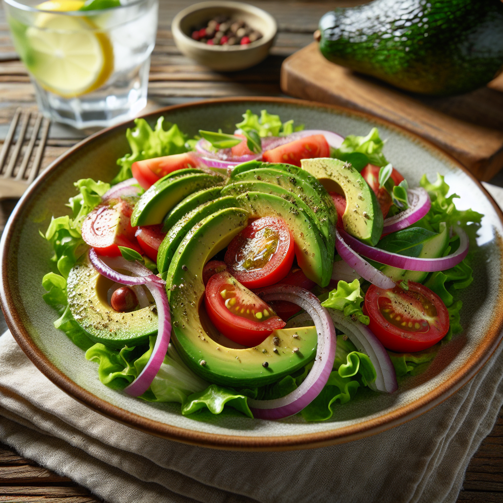 Alanya avokadosu ile yapılan sağlıklı salata
