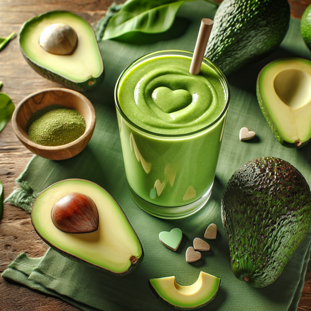 Sağlıklı avokado smoothie