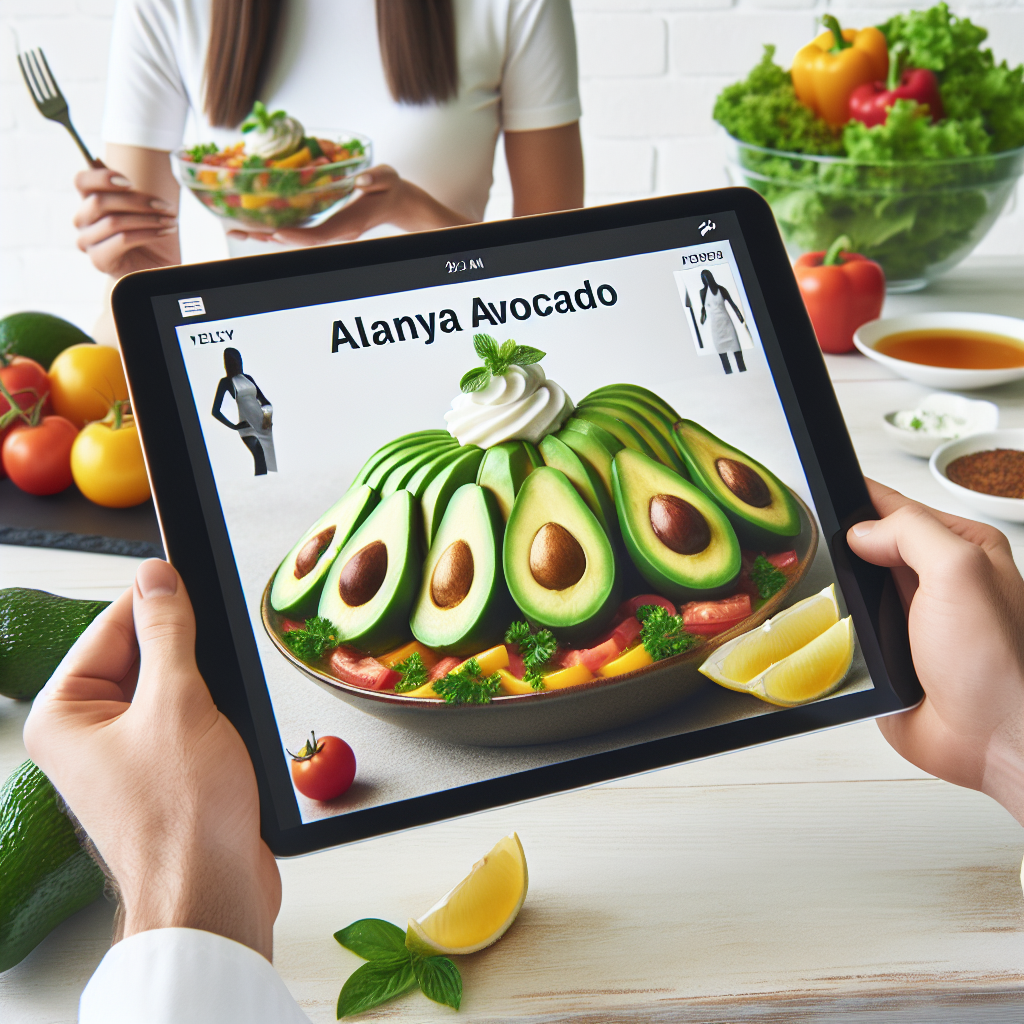 Zayıflamaya yardımcı Alanya avokadosu ile yapılan sağlıklı salata