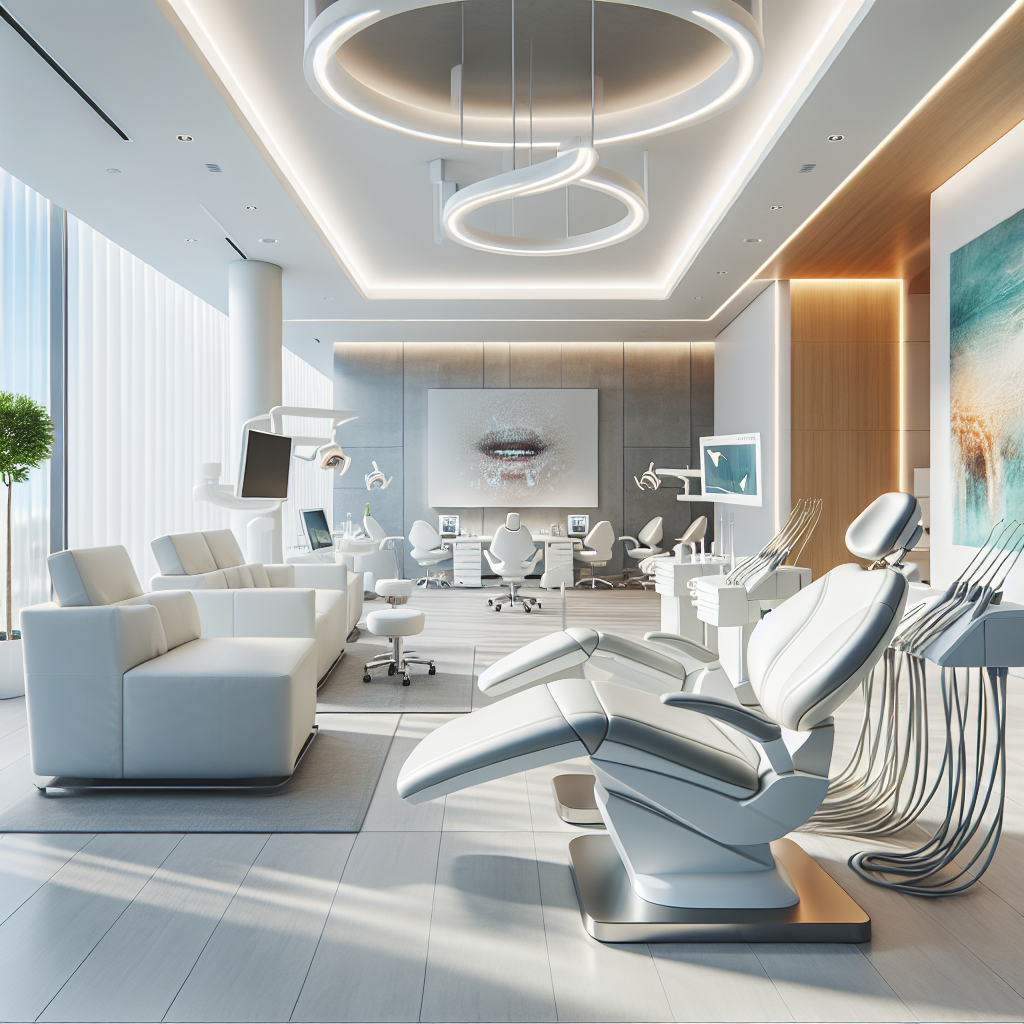 Alanya Diş Hekimi Muayenehanesi Alanya Dentist Gündemde - Modern diş muayenehanesi iç mekan görüntüsü