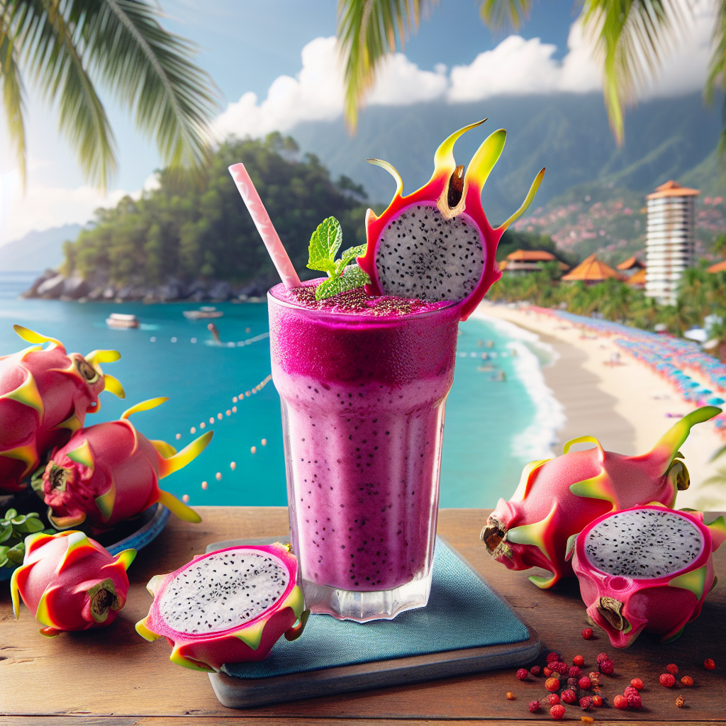 Alanya ejder meyvesi sağlıklı smoothie
