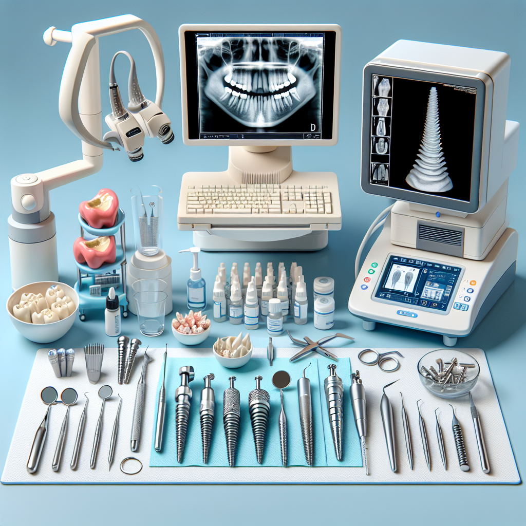 Diş implantı tedavisi için kullanılan modern ekipmanlar